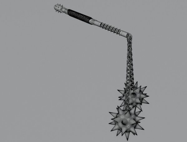 Double flail 3D model