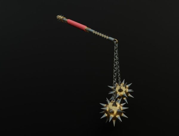 Double flail 3D model