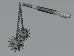 Double flail 3D model