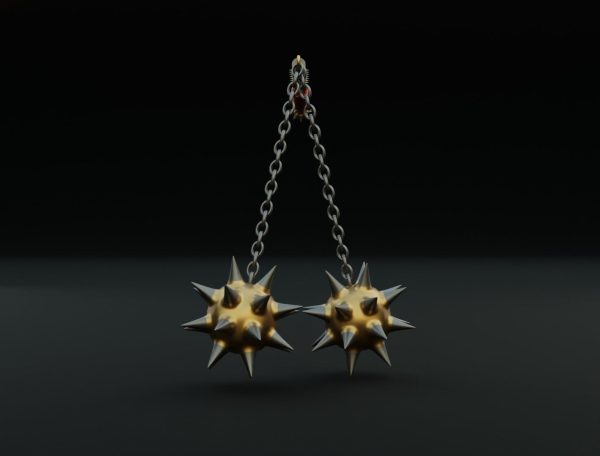 Double flail 3D model
