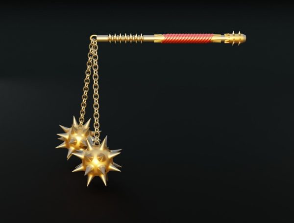Double flail 3D model