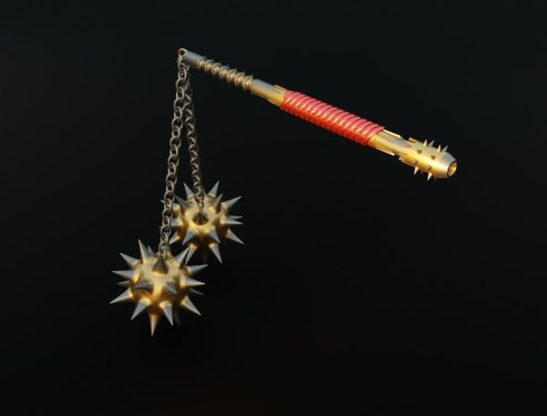 Double flail 3D model