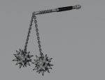 Double flail 3D model