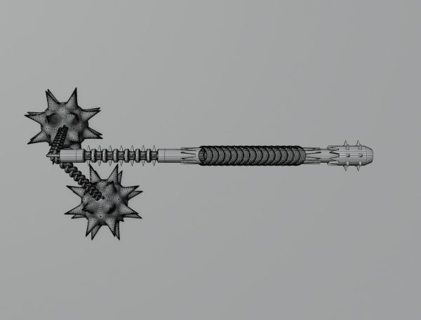 Double flail 3D model