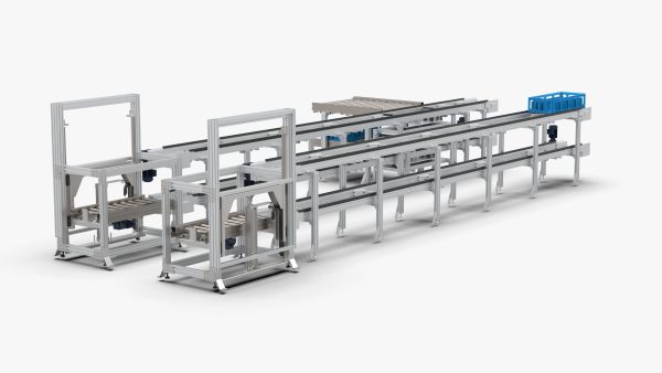 Double Layer Return and Double Speed Chain Assembly Line
