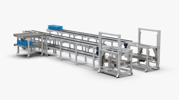 Double Layer Return and Double Speed Chain Assembly Line
