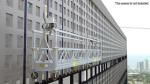 Double Window Cleaning Platform with Fastening to Roof