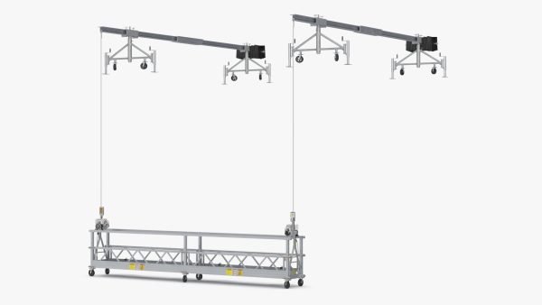 Double Window Cleaning Platform with Fastening to Roof