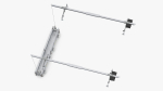 Double Window Cleaning Platform with Fastening to Roof