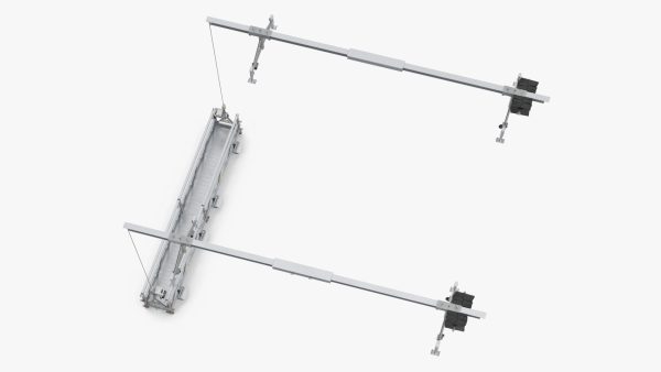 Double Window Cleaning Platform with Fastening to Roof