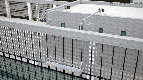Double Window Cleaning Platform with Fastening to Roof