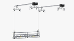 Double Window Cleaning Platform with Fastening to Roof