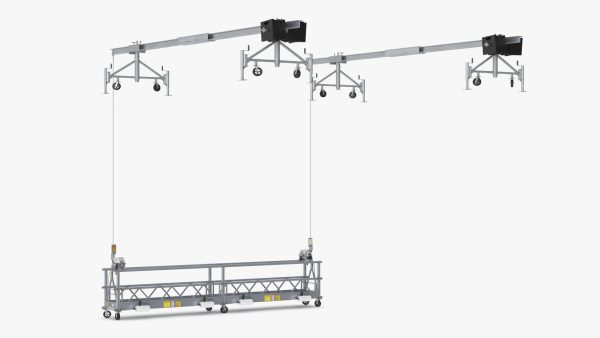 Double Window Cleaning Platform with Fastening to Roof