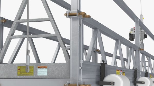 Double Window Cleaning Platform with Fastening to Roof