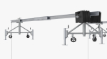 Double Window Cleaning Platform with Fastening to Roof