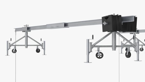 Double Window Cleaning Platform with Fastening to Roof