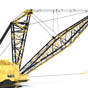 Dragline 3D model crane