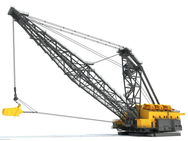 Dragline crane