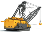 Dragline crane