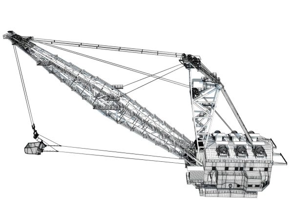 Dragline crane