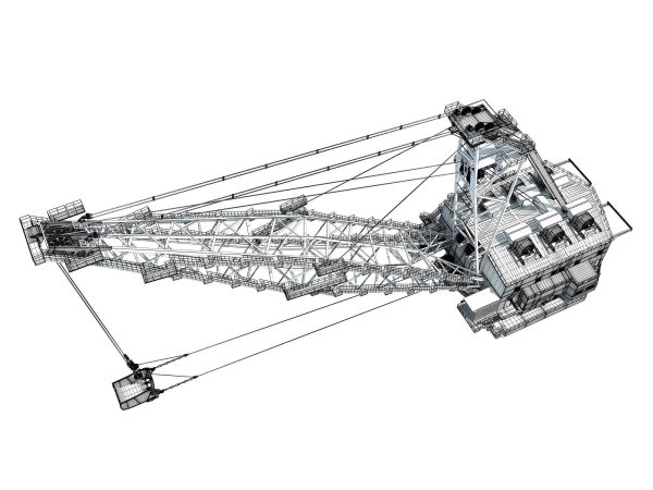 Dragline crane