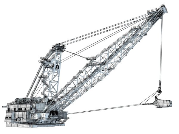 Dragline crane