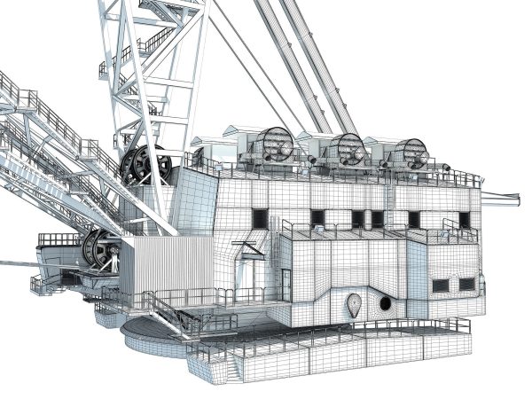 Dragline crane
