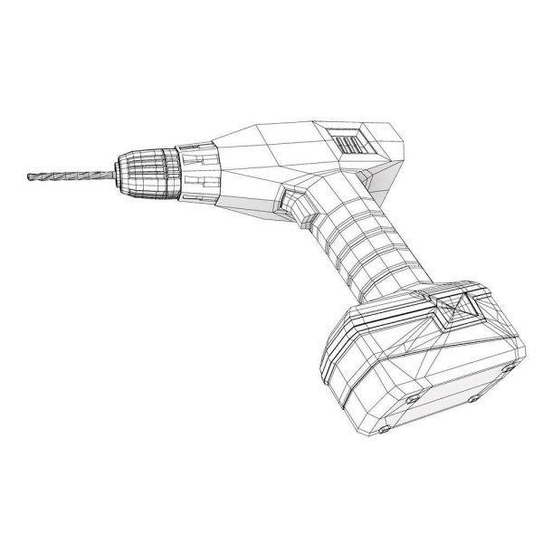 Drill machine 3d model