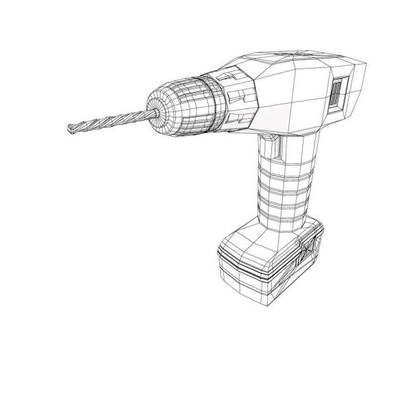 Drill machine 3d model