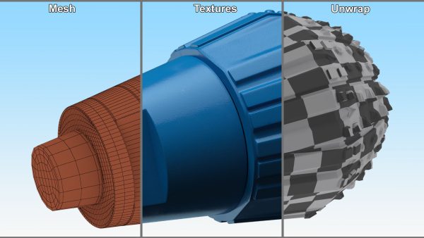 Drilling Rig Bit Diamond Blue