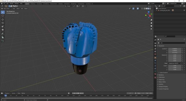 Drilling Rig Bit PDC Blue