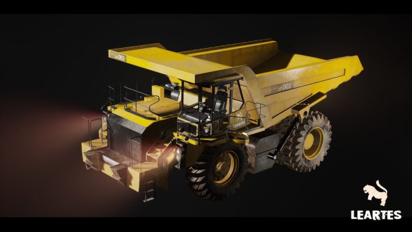 Driveable Animated Construction Truck