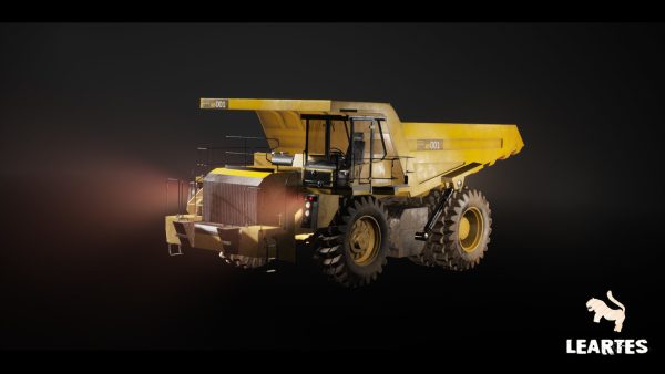 Driveable Animated Construction Truck