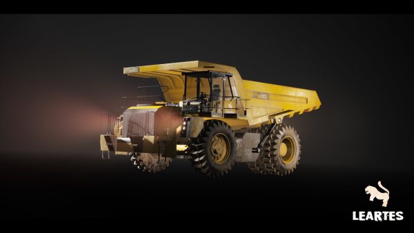 Driveable Animated Construction Truck