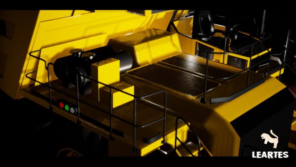 Driveable Animated Construction Truck