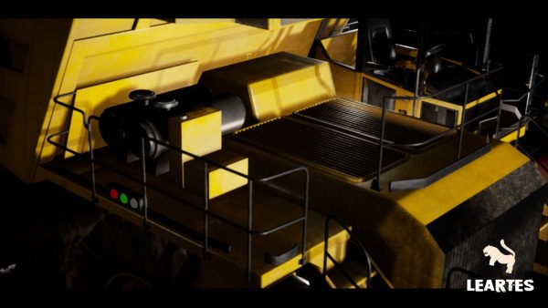 Driveable Animated Construction Truck