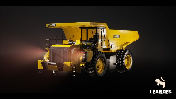 Driveable Animated Construction Truck