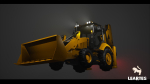 Driveable Animated Excavator Dozer with Material Variations