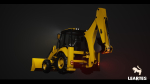 Driveable Animated Excavator Dozer with Material Variations