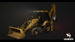 Driveable Animated Excavator Dozer with Material Variations