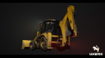 Driveable Animated Excavator Dozer with Material Variations