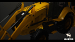 Driveable Animated Excavator Dozer with Material Variations