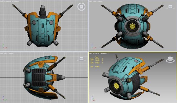 Drone alien spacecraft