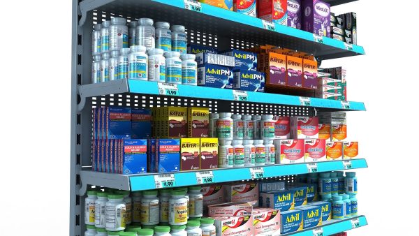 Drugstore Pharmacy Shelf