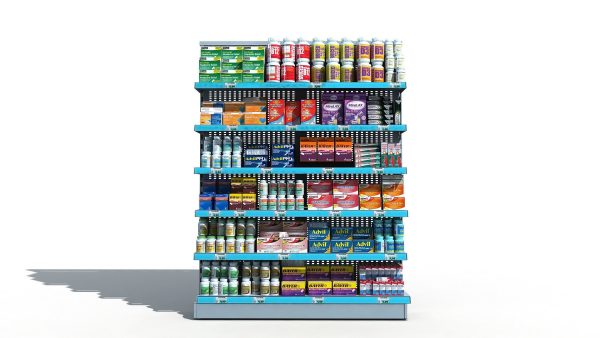 Drugstore Pharmacy Shelf