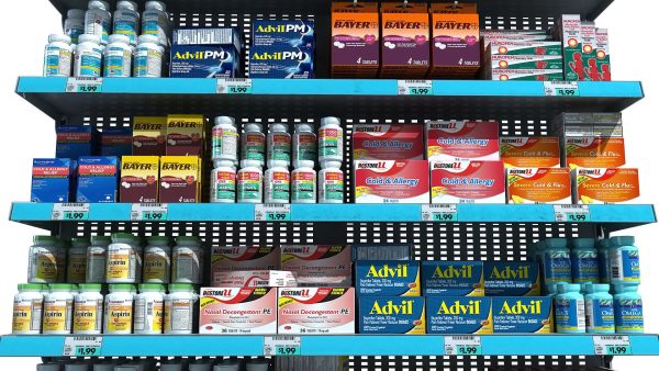 Drugstore Pharmacy Shelf