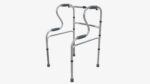 Dual riser walking folding frame