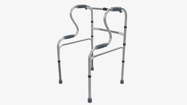 Dual riser walking folding frame