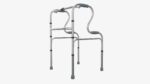 Dual riser walking folding frame