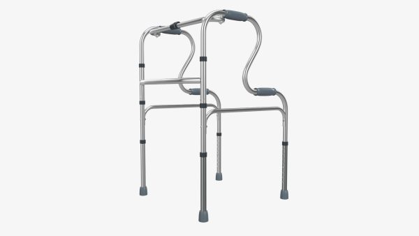 Dual riser walking folding frame